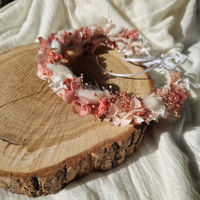 Haarkranz aus Trockenblumen